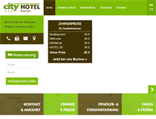Tablet Screenshot of cityhotel-eisenach.de